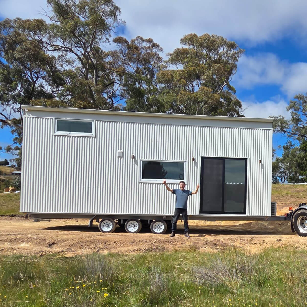 This LJM Tiny Home arrived in Kilmore VIC just in time for Christmas